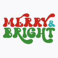 Merry And Bright Stars Christmas Long Sleeve T Shirt T-shirt | Artistshot