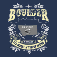 Boulder Montana Montana It Is Where My Story Begins America Men Denim Jacket | Artistshot