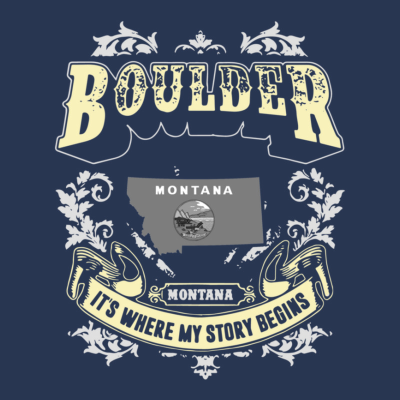 Boulder Montana Montana It Is Where My Story Begins America Men Denim Jacket by cm-arts | Artistshot