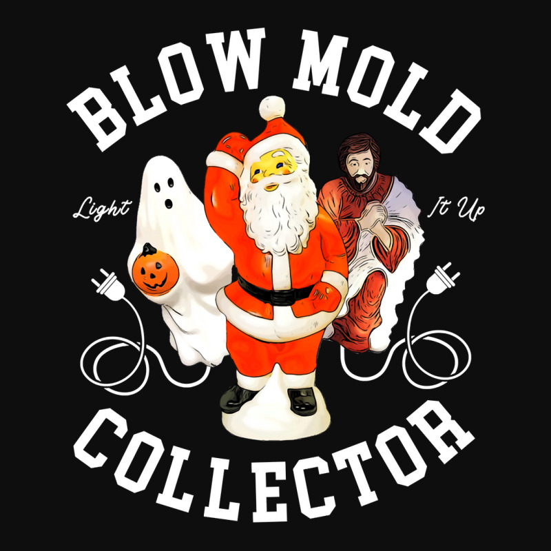 Blow Mold Collector Light It Up Christmas Halloween Long Sleeve T Shir Crop Top by cm-arts | Artistshot