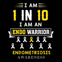 Endometriosis Awareness Shirt Yellow Ribbon March Awareness Month Adjustable Cap | Artistshot