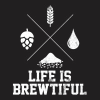 Beer Brewer Hops Barley Malt Beer Design T-shirt | Artistshot