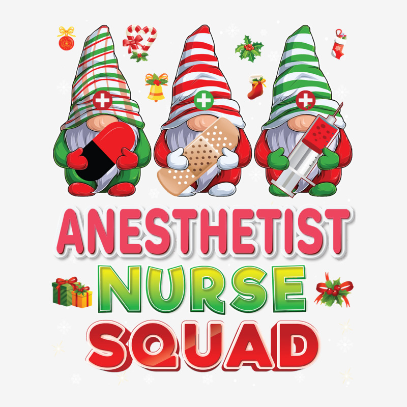 Anesthetist Nurse Squad Gnomies Nurse Christmas Gnomes Crew Long Sleev Adjustable Cap | Artistshot