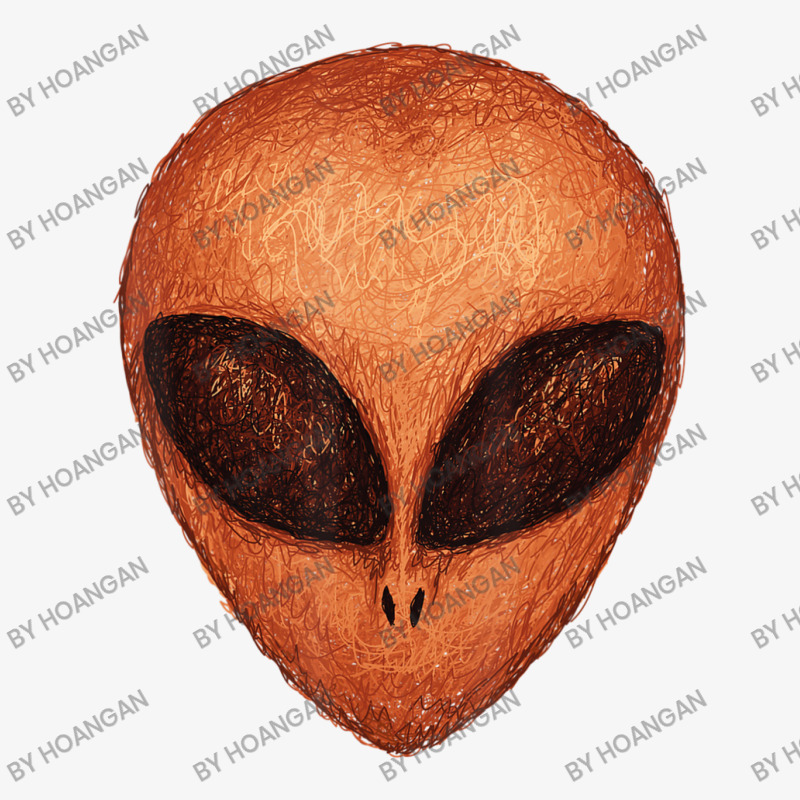 Huge Brown Alien Head Artsy Artistic Style Ufo Champion Hoodie | Artistshot