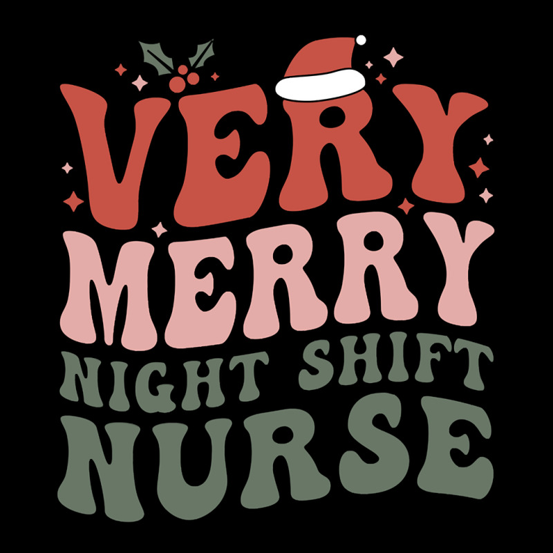 Merry Night Shift Nurse Christmas Night Shift Nursing Xmas Pullover Ho Men's 3/4 Sleeve Pajama Set | Artistshot