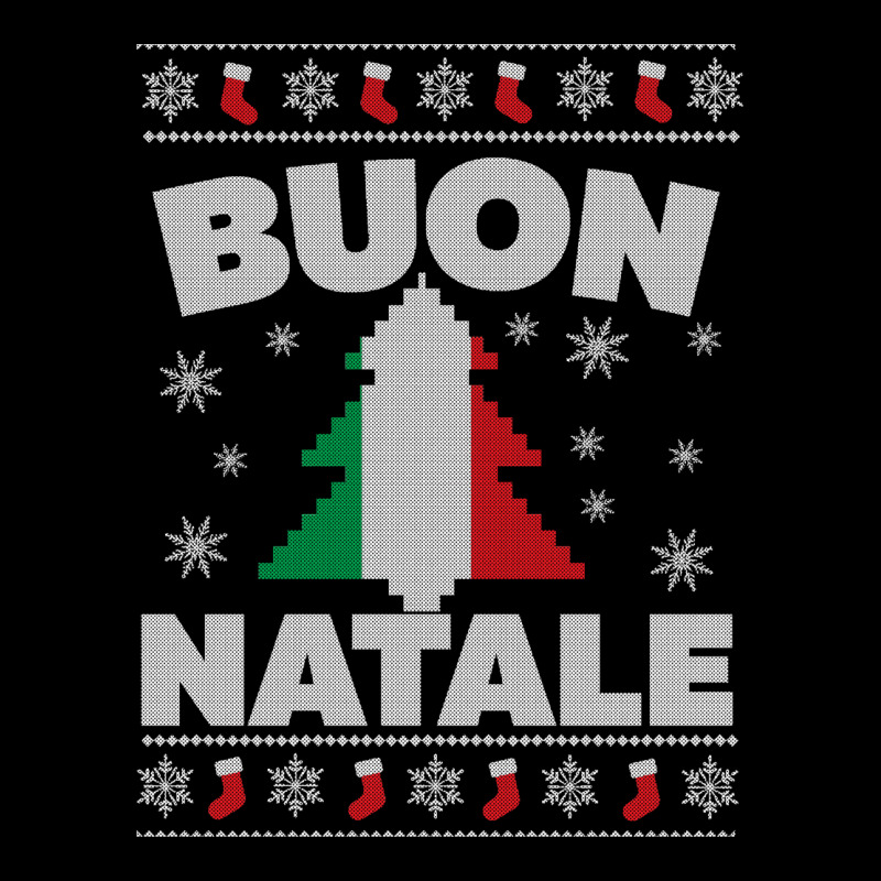 Buon Natale Italian Ugly Christmas Sweater Youth Hoodie by cm-arts | Artistshot