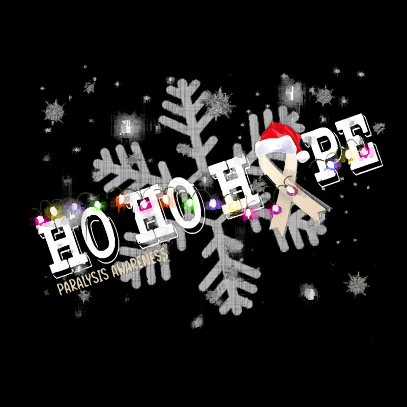 Paralysis Fighter Paralysis Awareness - Ho Ho Hope Cure Christmas Cropped Hoodie by kelpfee | Artistshot