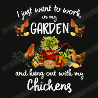 Chicken Cock Womens I Just Want To Work In My Garden And Hang Out Chic Scorecard Crop Tee | Artistshot