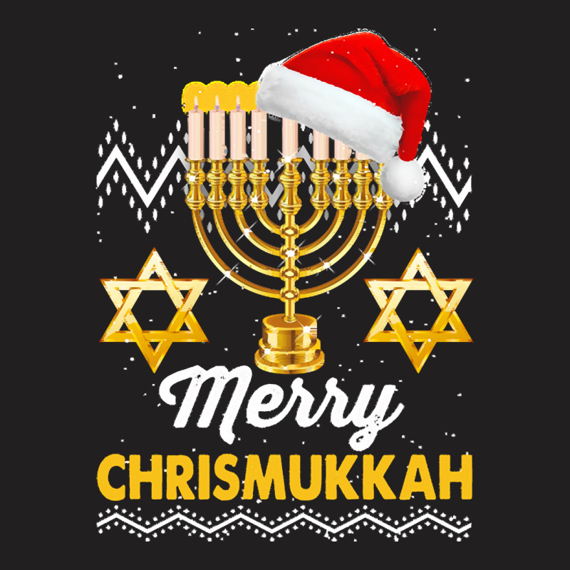 Merry Christmukkah Jewish Xmas Merry Christmukkah Jewish Xmas Christma T-shirt | Artistshot