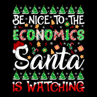 Be Nice To Economics Santa Is Watching Economics Christmas Pullover Ho Maternity Scoop Neck T-shirt | Artistshot