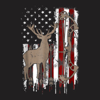 American Deer Hunting Bow Hunter Flag Accessories T Shirt T-shirt | Artistshot