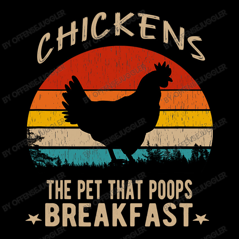 Chicken Cock Chickens The Pet That Poops Breakfast Funny Chicken Sayin Adjustable Cap by offensejuggler | Artistshot