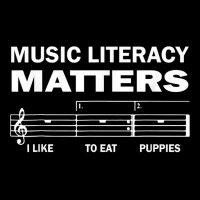 Music Literacy Matters I Like To Eat Puppies Funny Quote T Shirt Fleece Short | Artistshot