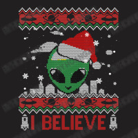 I Believe In Ufo Alien Christmas Ugly Alien Xmas T-shirt | Artistshot