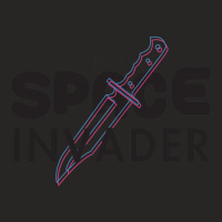 Space Invader (black) Ladies Fitted T-shirt | Artistshot