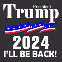 President Trump 2024 I'll Be Back Vintage Short | Artistshot