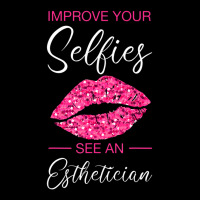 Esthetician Selfies Lips Cosmetology Beautician Esthetic Adjustable Cap | Artistshot