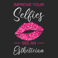 Esthetician Selfies Lips Cosmetology Beautician Esthetic Printed Hat | Artistshot