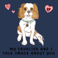 Cavalier King Charles Spaniel My Blenheim Cavalier And I Talk Smack Ab Men Denim Jacket | Artistshot