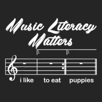 Music Literacy Matters I Like To Eat Puppies T Shirt Unisex Hoodie | Artistshot