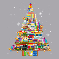 Christmas Library Tree Lights For Librarian And Book Lover T Shirt Youth 3/4 Sleeve | Artistshot