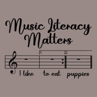 Music Literacy Matters I Like To Eat Puppies, Funny Design T Shirt Vintage T-shirt | Artistshot