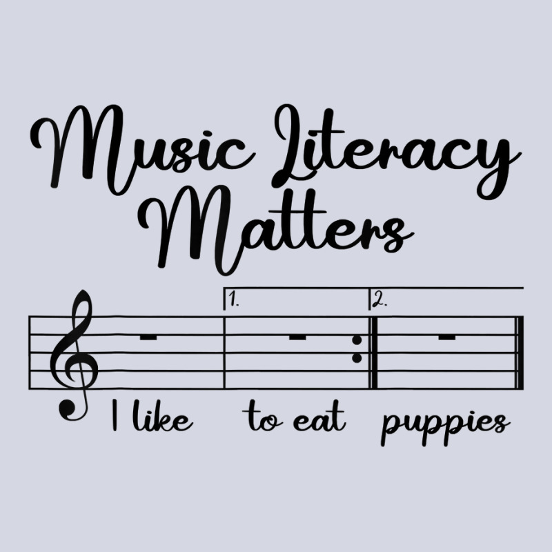 Music Literacy Matters I Like To Eat Puppies, Funny Design T Shirt Fleece Short by pofijinashu | Artistshot