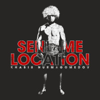 Send Me Location - Khabib Ladies Fitted T-shirt | Artistshot