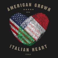 American Grown Italian Heart Love Italy Flag T Shirt Hoodie & Jogger Set | Artistshot