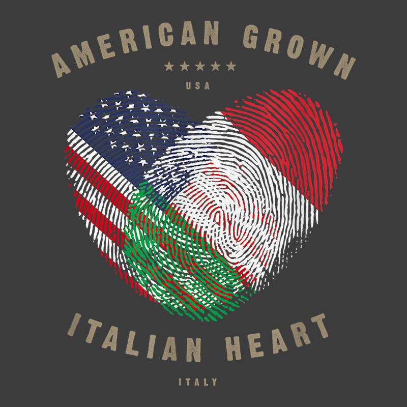 American Grown Italian Heart Love Italy Flag T Shirt Men's Polo Shirt by hapusajehae | Artistshot