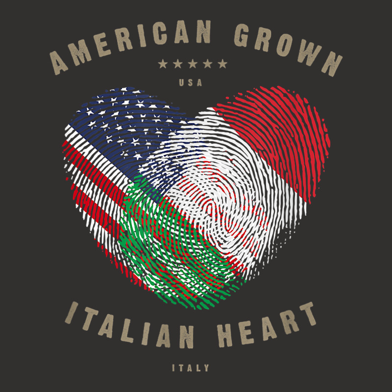 American Grown Italian Heart Love Italy Flag T Shirt Champion Hoodie by hapusajehae | Artistshot