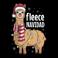 Feliz Navidad Llama Fleece Funny Christmas Lights Men's 3/4 Sleeve Pajama Set | Artistshot