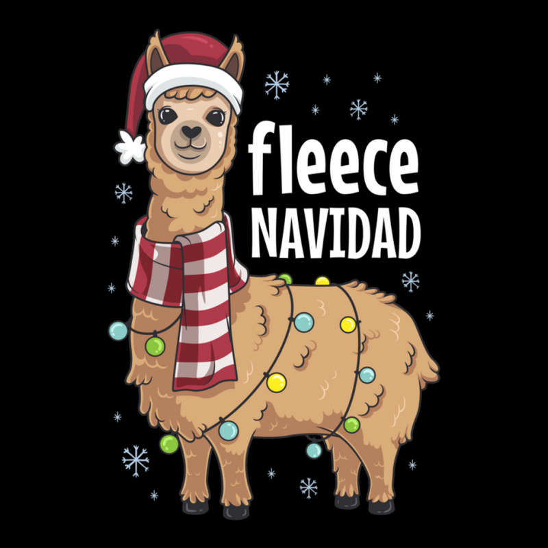 Feliz Navidad Llama Fleece Funny Christmas Lights Men's 3/4 Sleeve Pajama Set | Artistshot