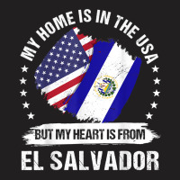 American Patriot El Salvador Flag American Salvadoran Roots T Shirt T-shirt | Artistshot