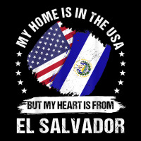 American Patriot El Salvador Flag American Salvadoran Roots T Shirt V-neck Tee | Artistshot