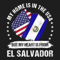 American Patriot El Salvador Flag American Salvadoran Roots T Shirt Classic T-shirt | Artistshot