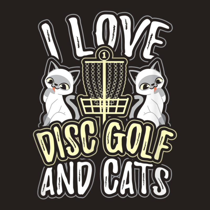 I Love Disc Golf Cats Cute Kitty Cat Feline Gift Tank Top | Artistshot