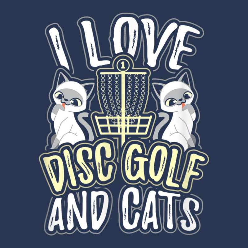 I Love Disc Golf Cats Cute Kitty Cat Feline Gift Men Denim Jacket | Artistshot