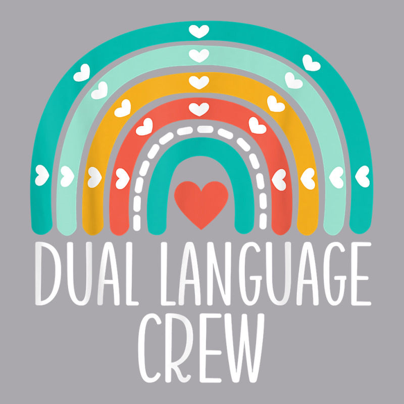 Dual Language Crew Rainbow Bilingual Teacher Dual Language T Shirt Youth 3/4 Sleeve by cm-arts | Artistshot