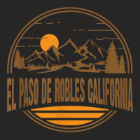 Vintage El Paso De Robles California Mountain Hiking Print Ladies Fitted T-shirt | Artistshot