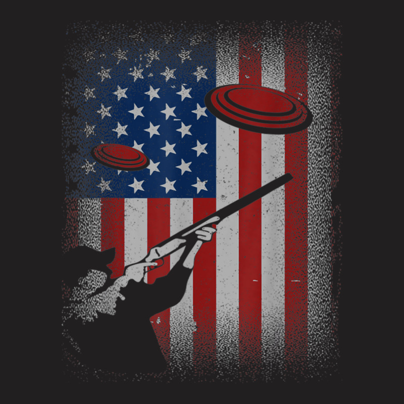 Retro Patriotic Skeet Trap Sporting Clays Shooting Sports T-shirt | Artistshot