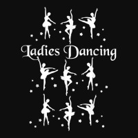 Nine Ladies Dancing Christmas Twelve Days Of Christmas T Shirt Crop Top | Artistshot