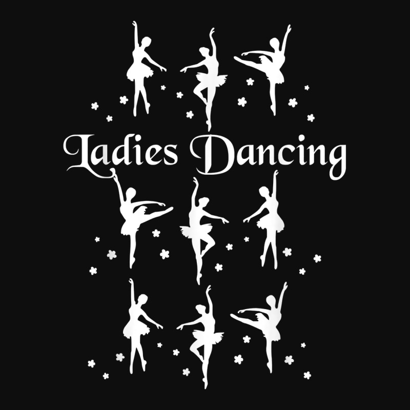 Nine Ladies Dancing Christmas Twelve Days Of Christmas T Shirt Crop Top by lazhehurezhu | Artistshot