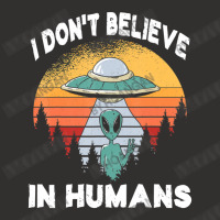 I Don't Believe In Humans Retro Alien Halloween Champion Hoodie | Artistshot