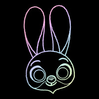 Zootopia Judy Rainbow Outline Face Graphic Cropped Hoodie | Artistshot