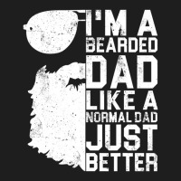 Mens Bearded Dad Beard Humor Father's Day Classic T-shirt | Artistshot