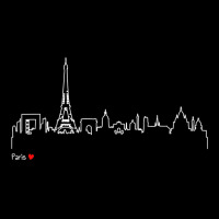 Paris Eiffel Tower Panorama Souvenir T Shirt Baby Tee | Artistshot