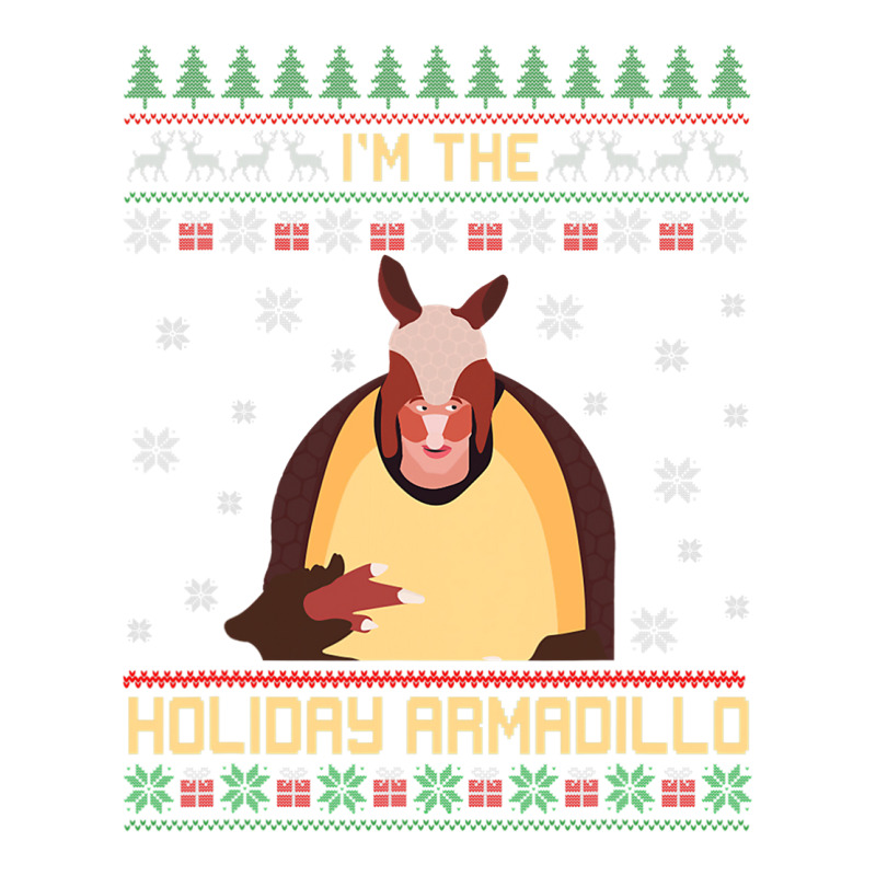 I M The Holiday Armadillo Funny Christmas Sweater Ugly Xmas Sticker | Artistshot