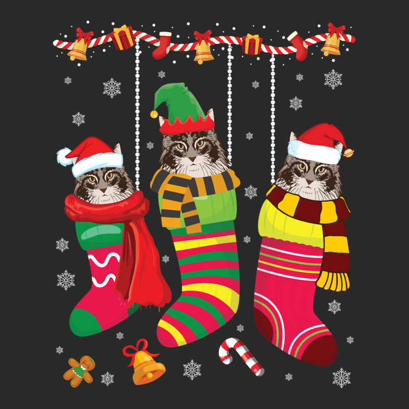 Three Siberian Cats Inside Christmas Socks Merry Xmas Noel Pullover Ho Printed hat by tehatinapu1 | Artistshot