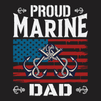 Marine Dad Proud Marine Dad United States Of America Military T-shirt | Artistshot